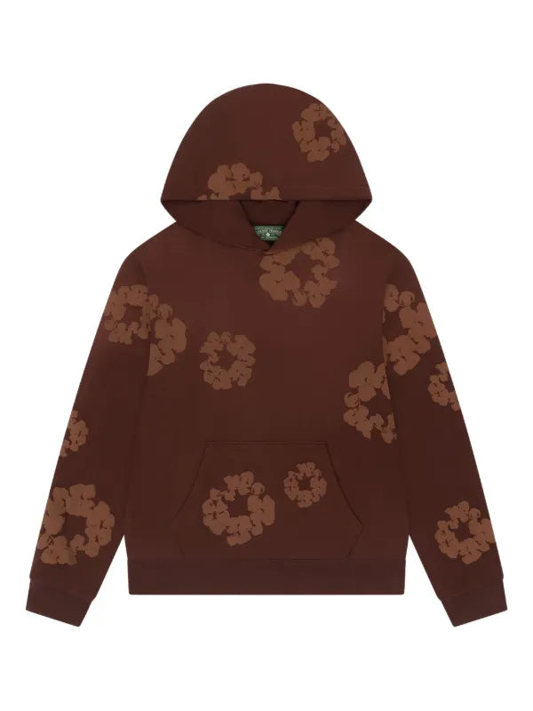 Denim Tears Mono Cotton Wreath Hoodie Brown