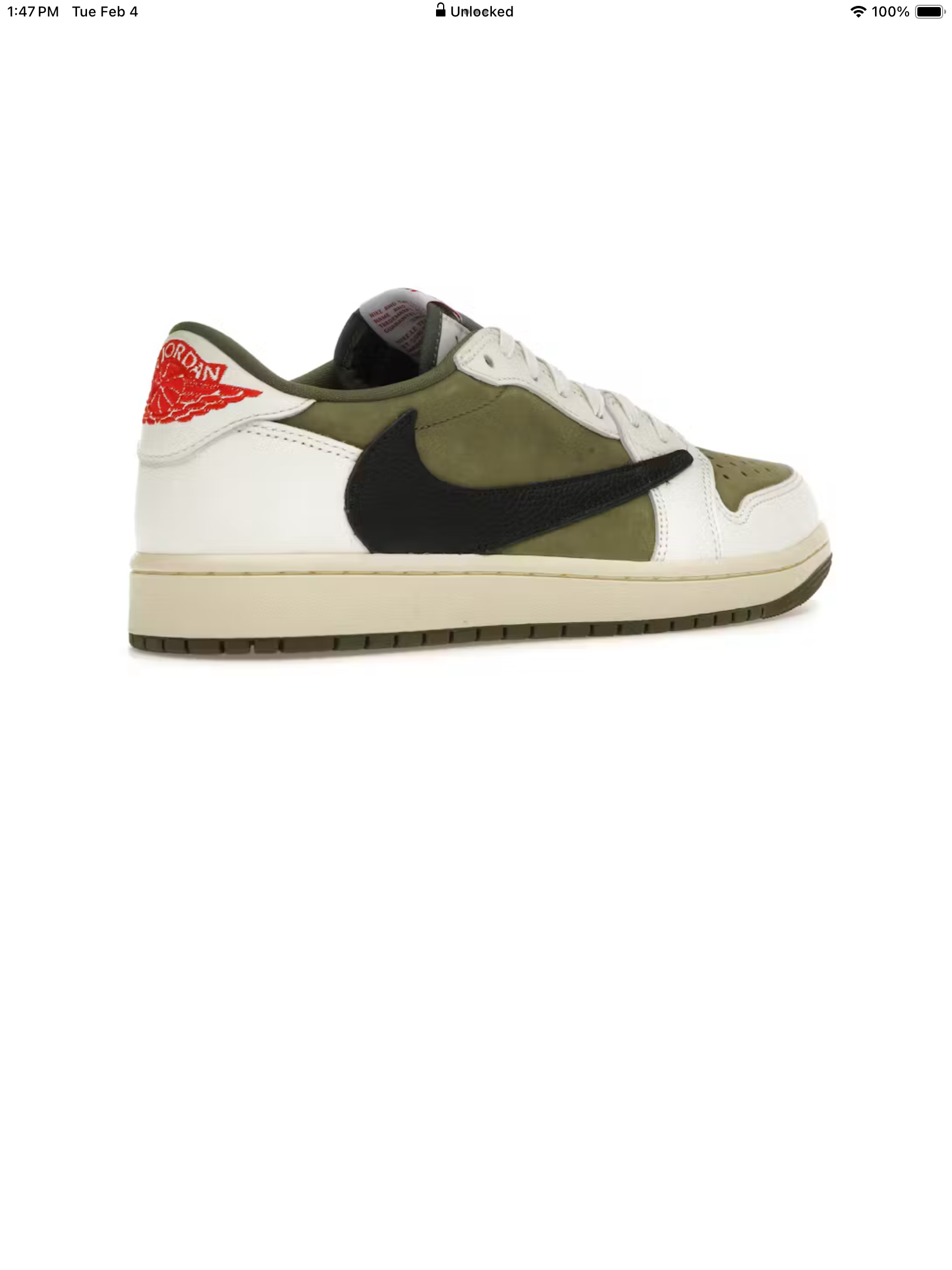 Jordan 1 Retro Low OG SP Travis Scott Medium Olive
