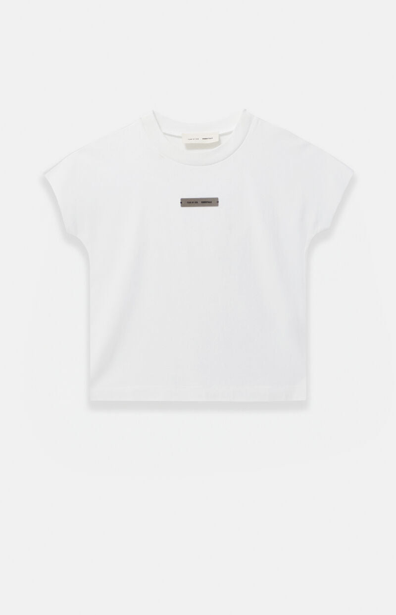 Fear of God ESSENTIALS Women's Cloud White Tri-Blend Muscle T-Shirt