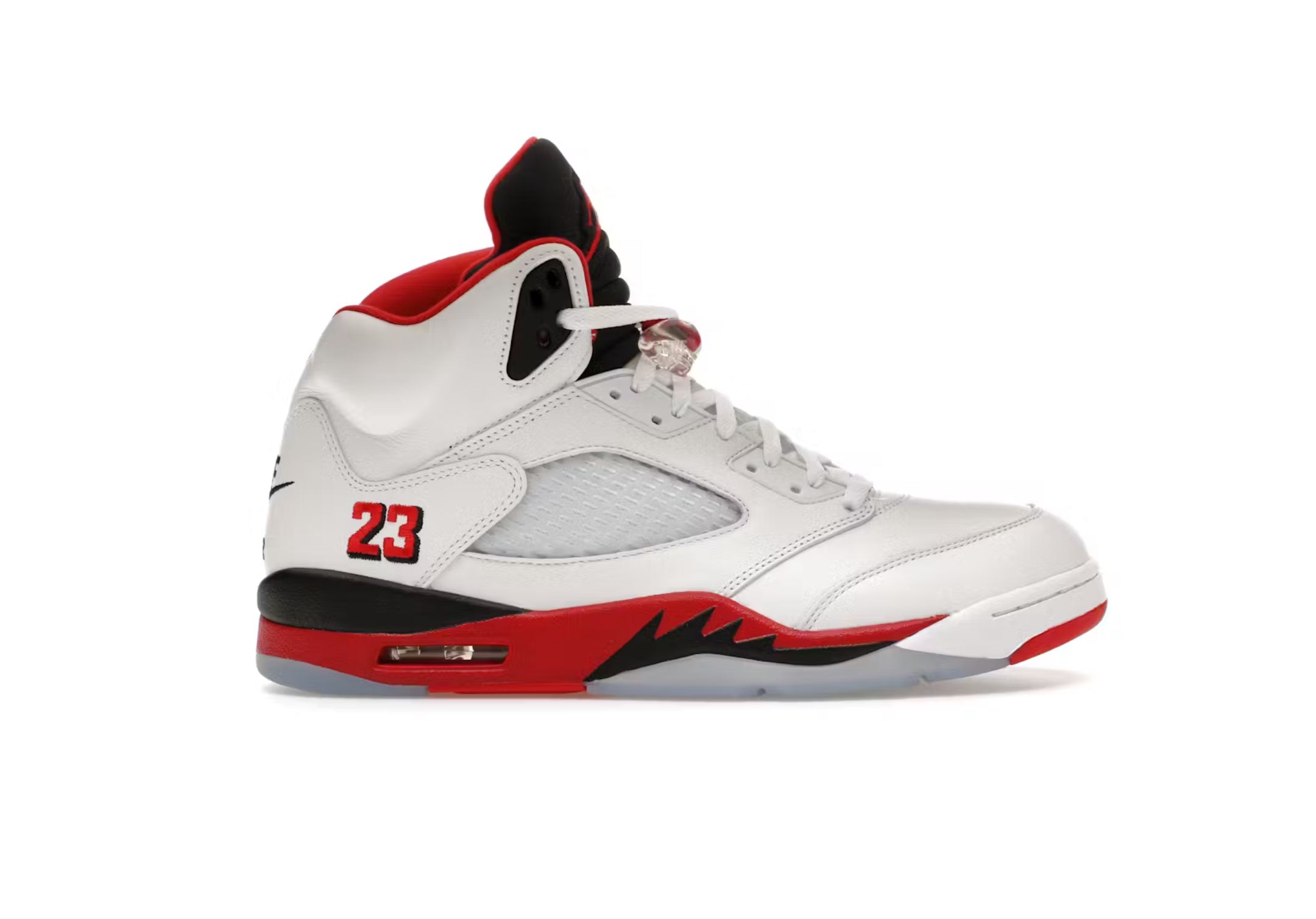 Jordan 5 Retro Fire Red Black Tongue (2025)