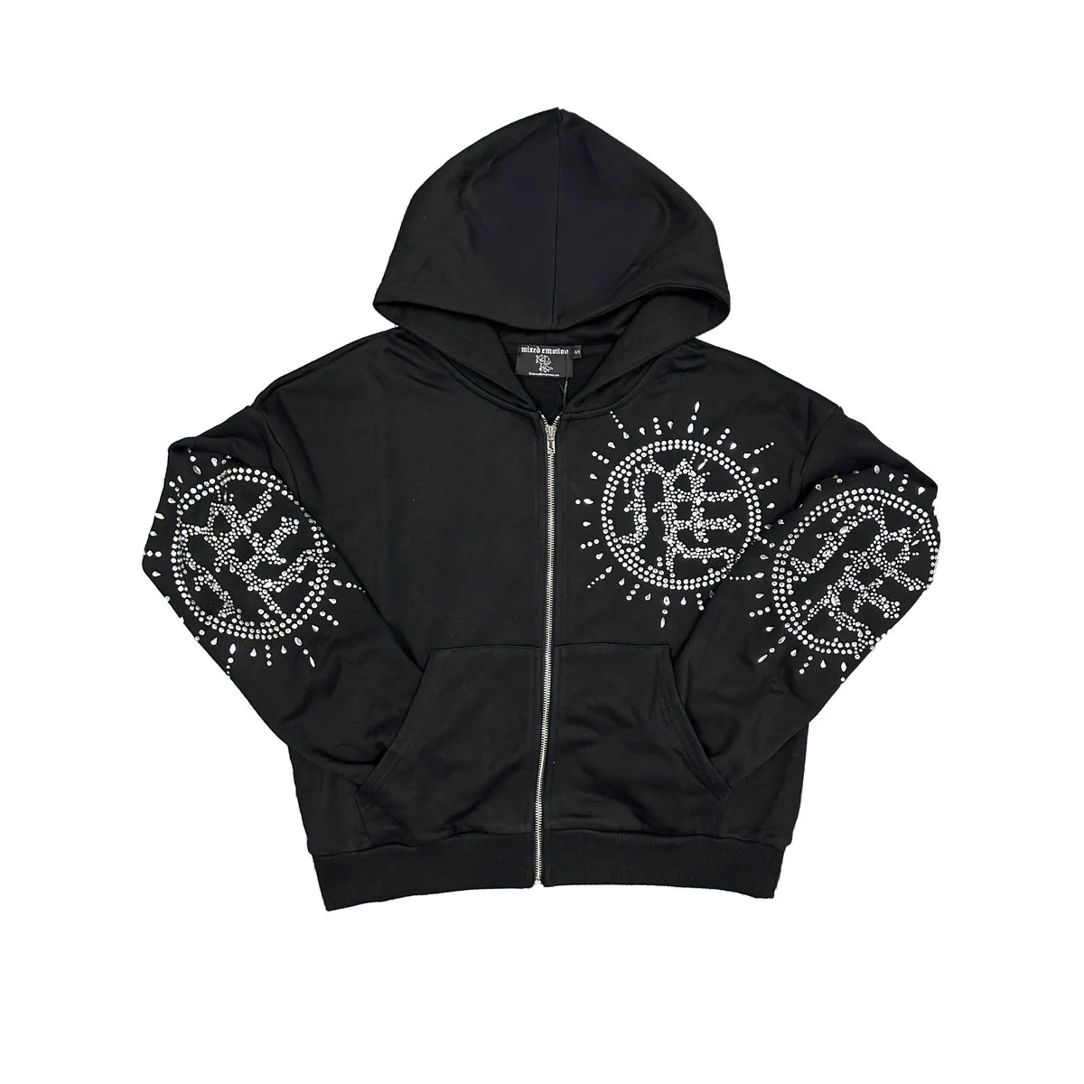 Mixed Emotion ‘Eclipse’ Black Rhinestone Hoodie