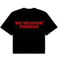 No Weapon Formed Black Red Tee