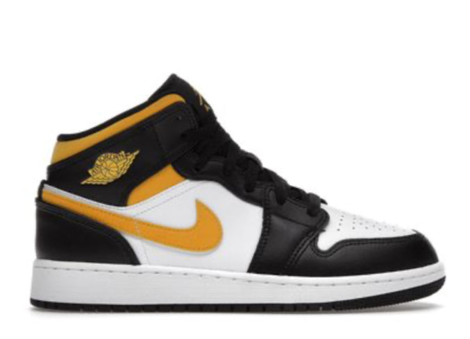 Jordan 1 Mid White Pollen Black (GS)