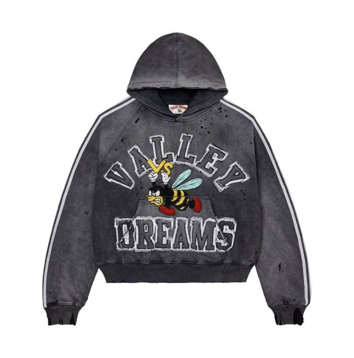 Vale Forever Anthem Pullover Hoodie Black White