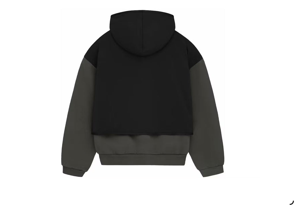 Essentials Nylon Fleece Hooded Sweater Ink/Jet Black