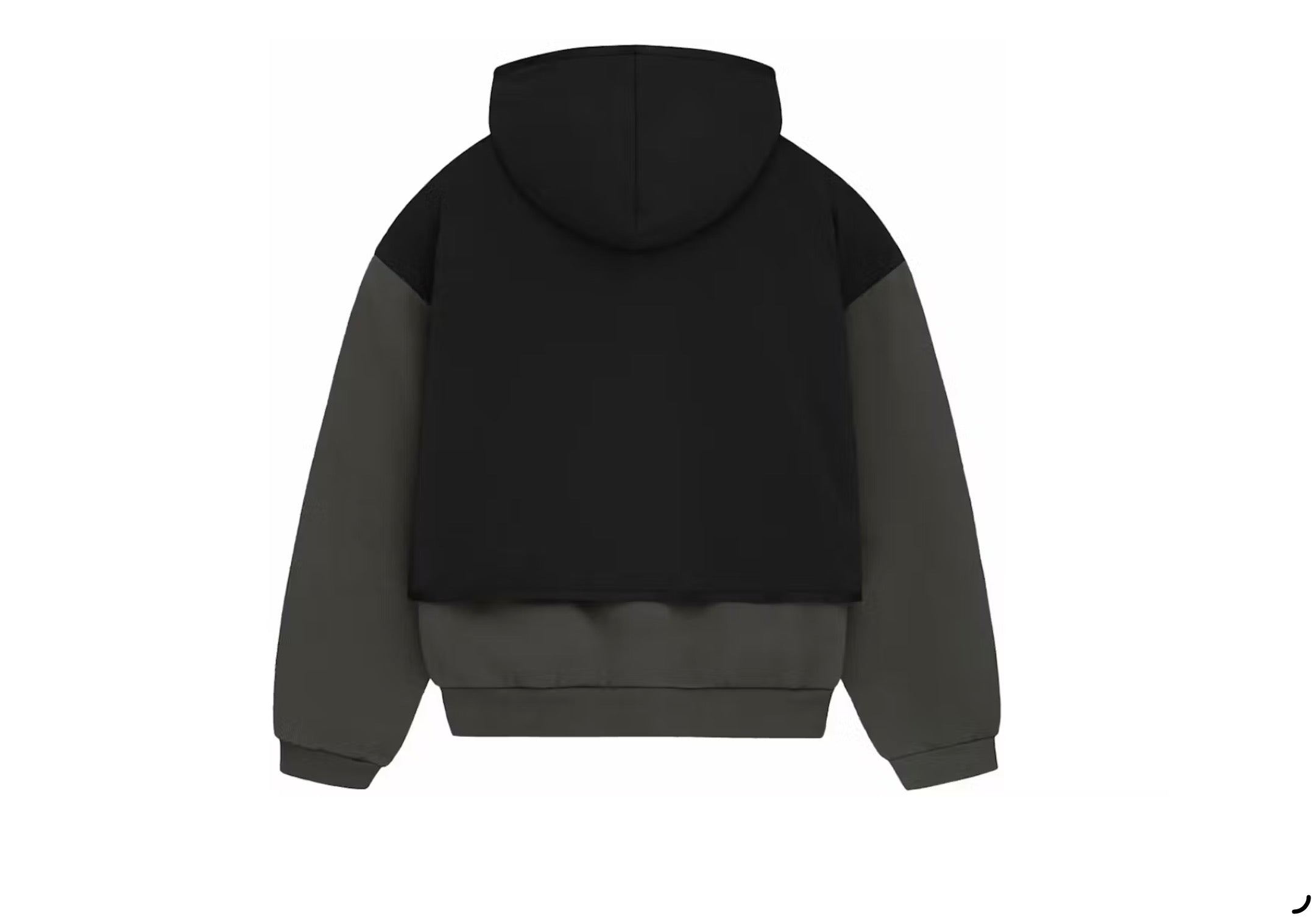 Essentials Nylon Fleece Hooded Sweater Ink/Jet Black