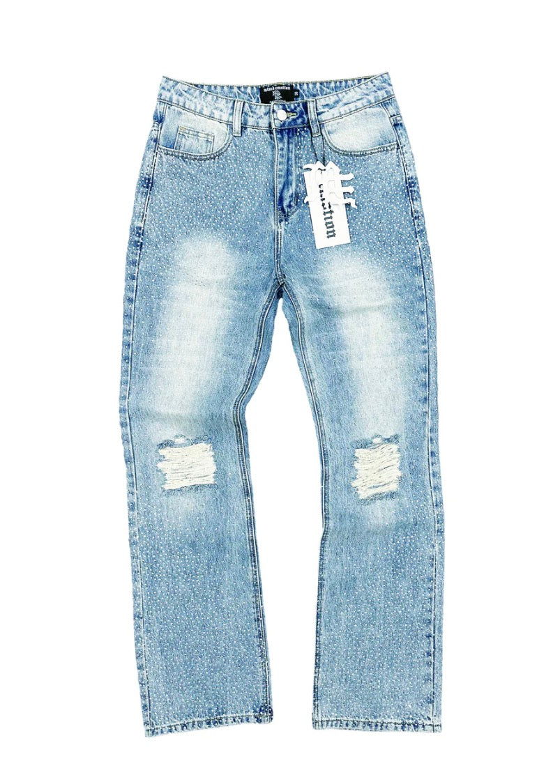 Mixed Emotions Rhinestone Jeans