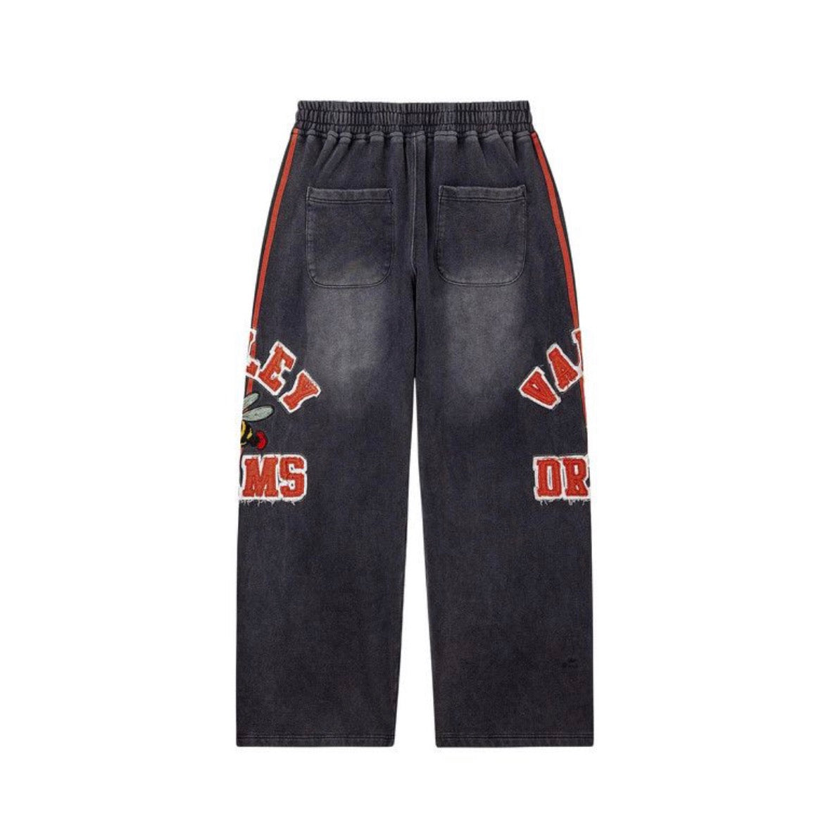 Vale Forever Anthem Track Sweatpants Black Red