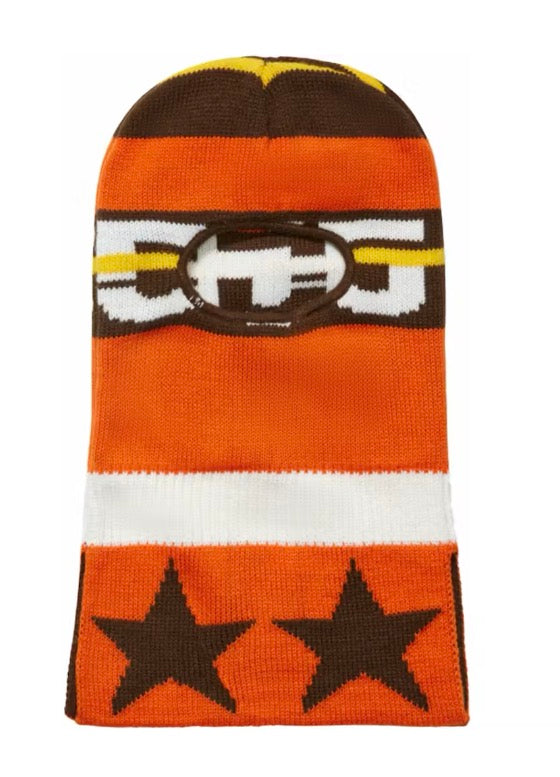 Sp5der Jacquard Knit Balaclava Orange