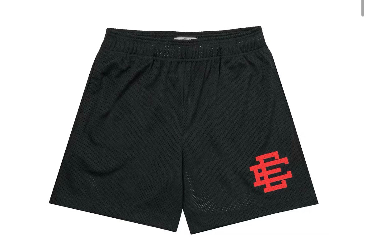 Eric Emanuel Black Red Shorts
