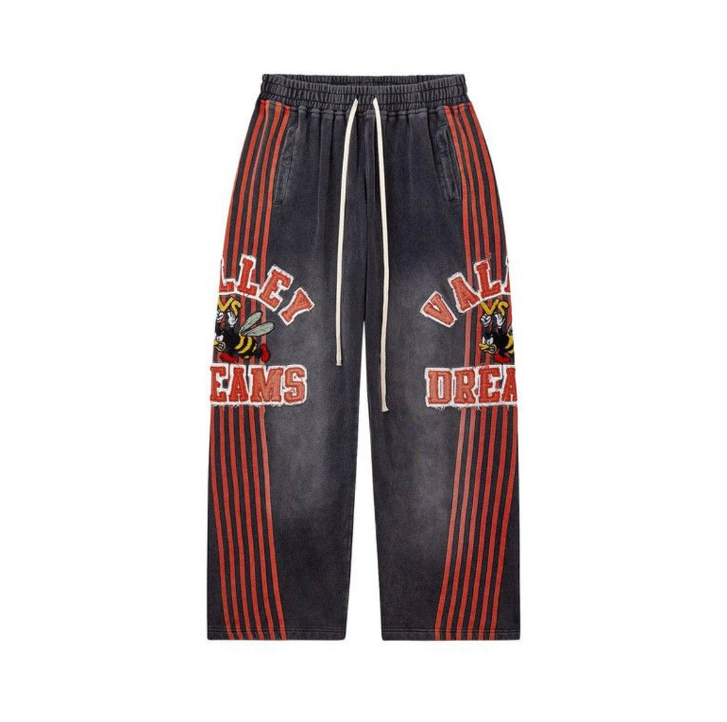 Vale Forever Anthem Track Sweatpants Black Red