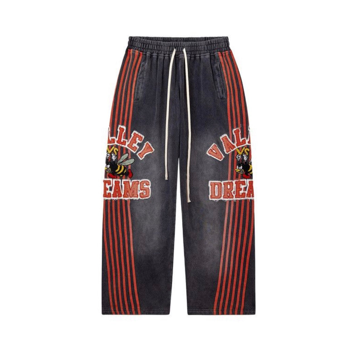 Vale Forever Anthem Track Sweatpants Black Red