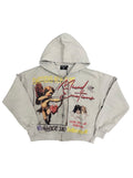 Mixed Emotion Broken Halo Rhinestone Zip Up Hoodie