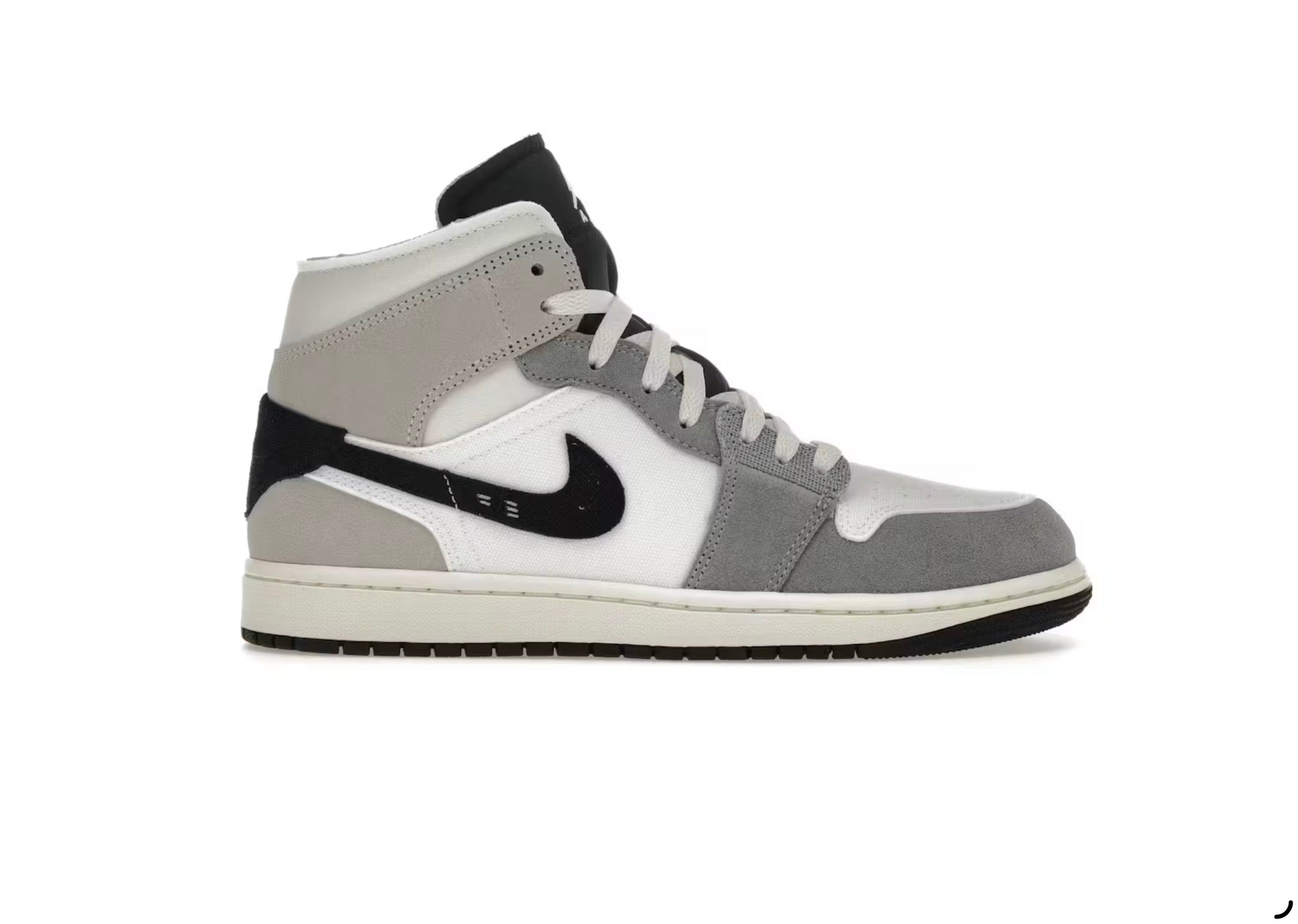Jordan 1 Mid SE Craft White Cement Grey Black