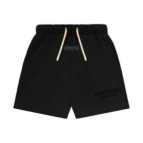 Fear Of God Essentials Cream Drawstring Sweatshort Jet Black