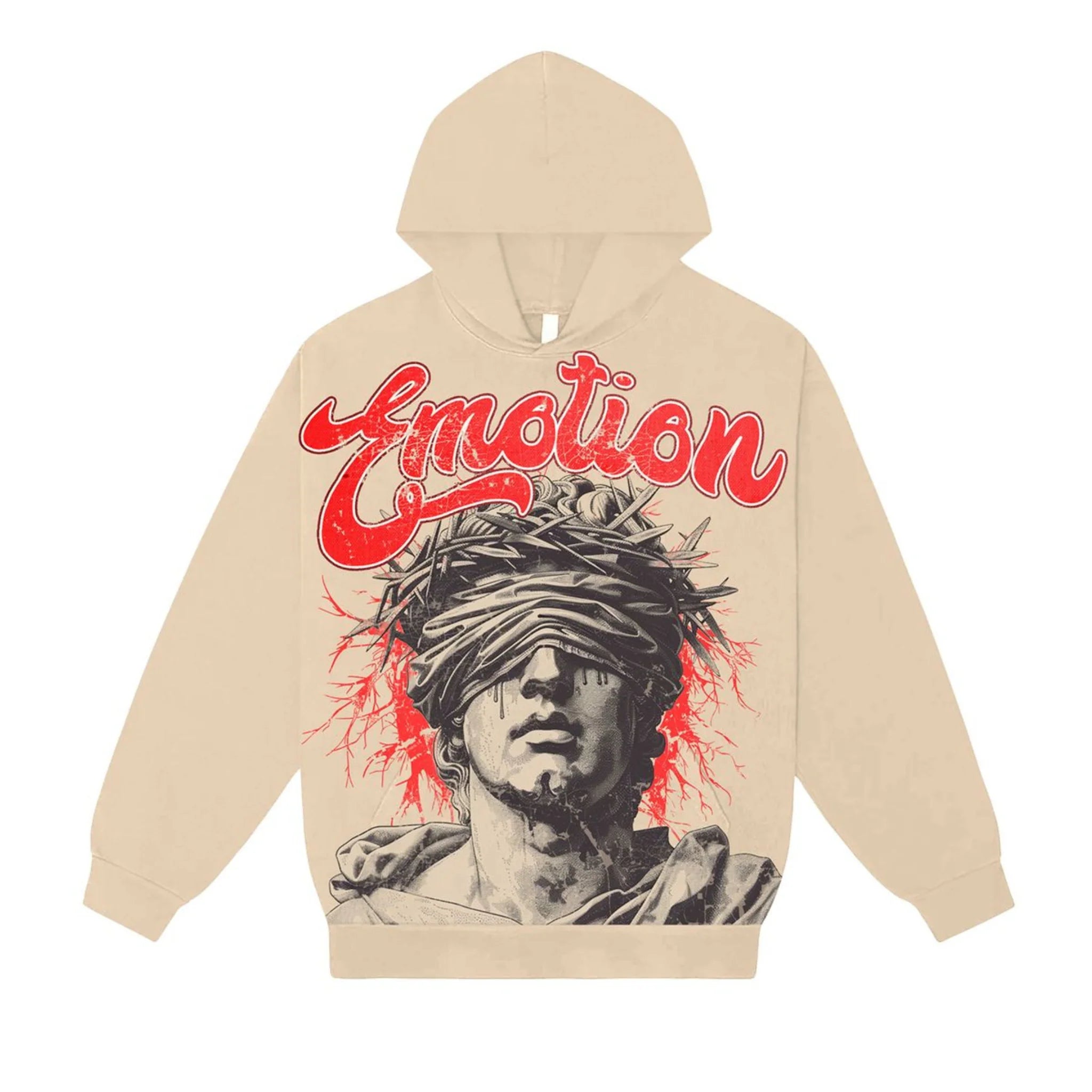 Mixed Emotions Cream "Blinded" Hoodie -KI