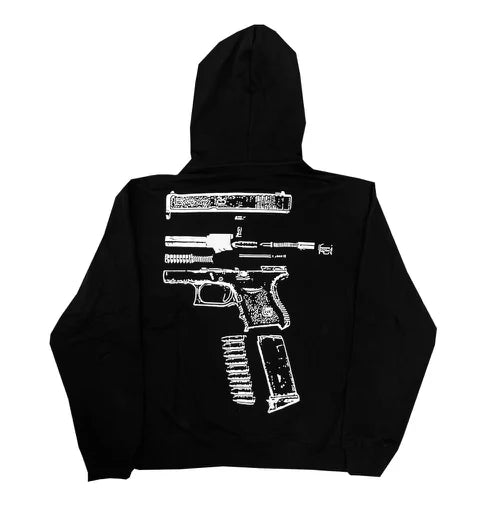 In Glock We Trust Black Zip Up Hoodie