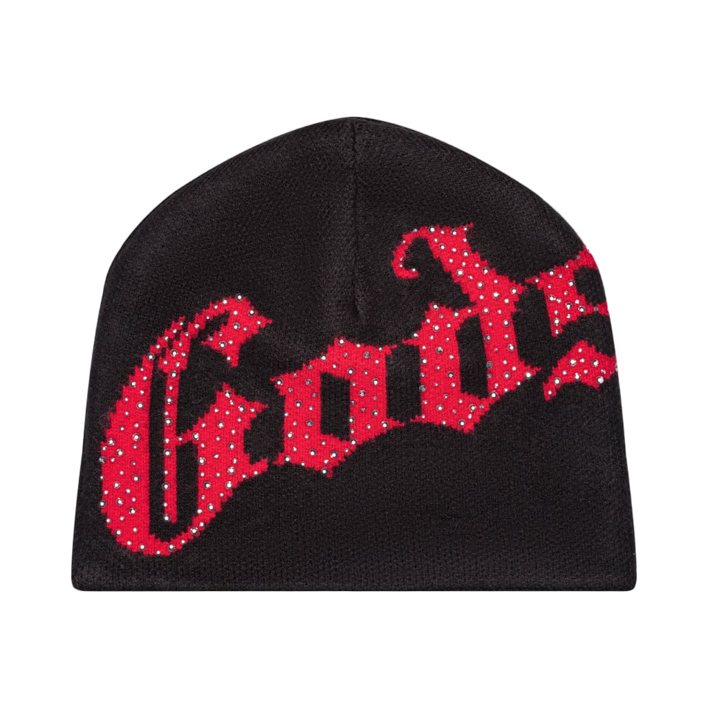 Godspeed OG Logo Studded Beanie (Black/Red)