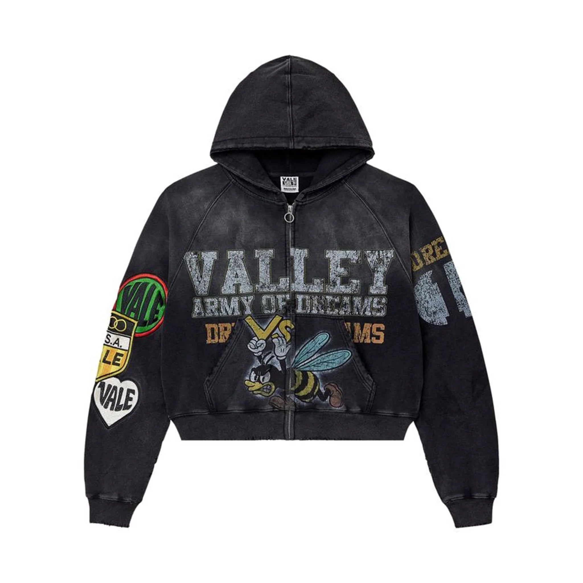 Vale Forever Army Zip Up ‘Black - KI