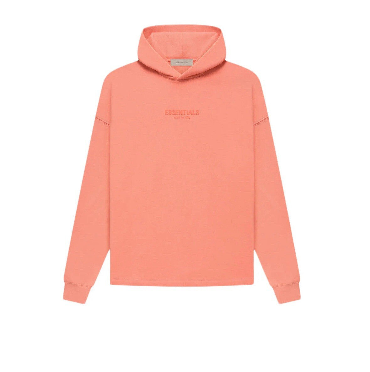 Fear of God Essentials Hoodie Coral Relaxed