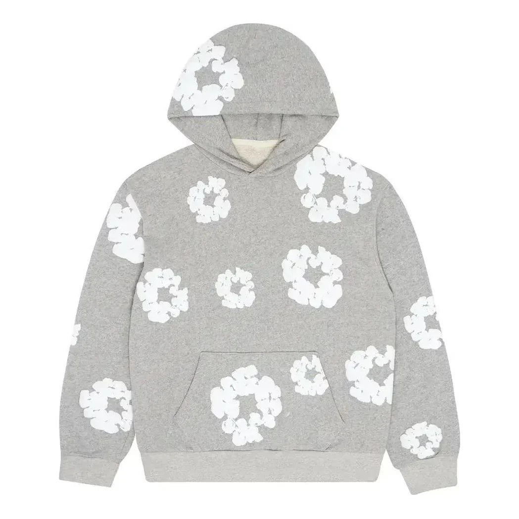 Denim Tears Cotton Wreath Hoodie Grey