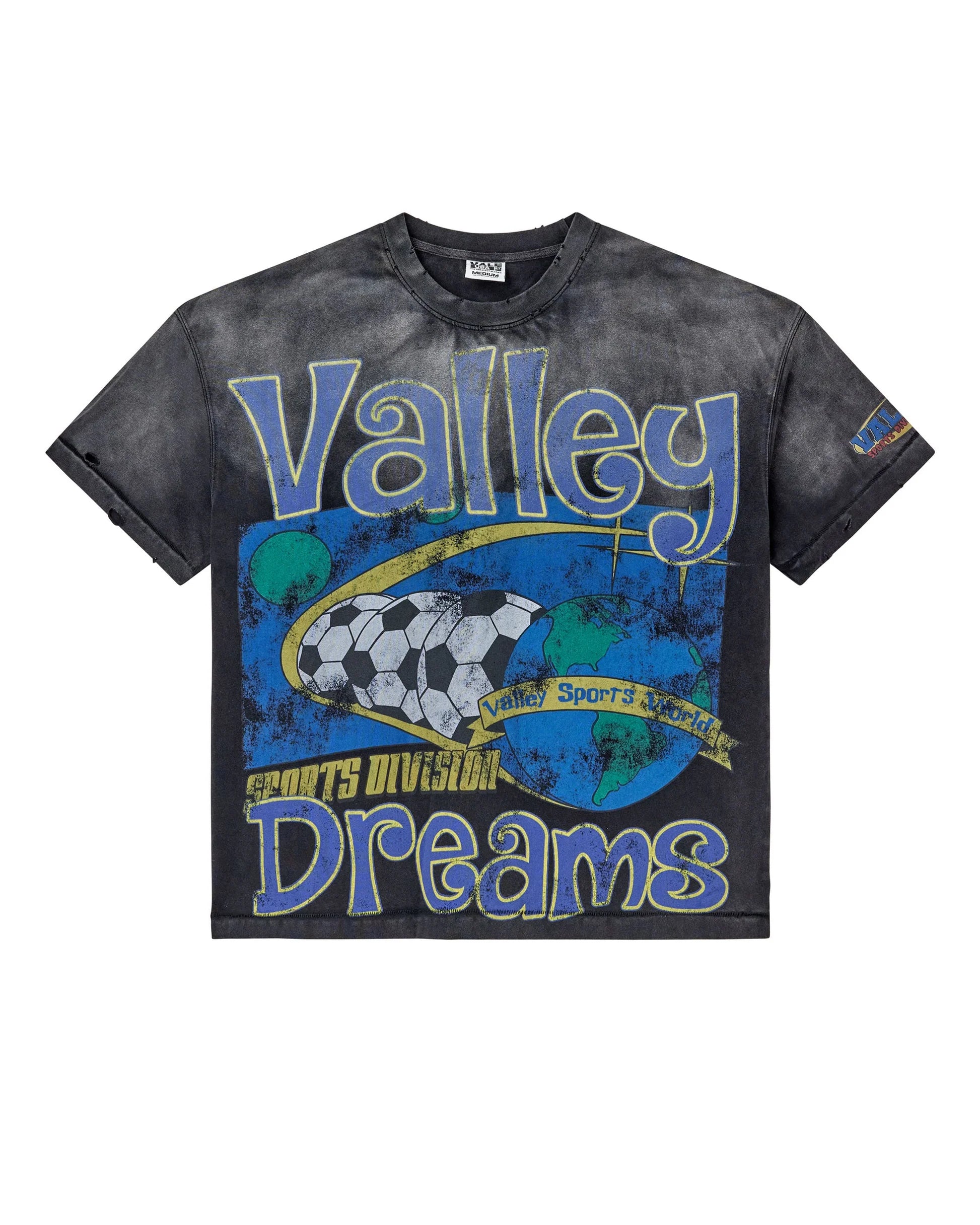 Vale Futbol Tee Washed Black - KI