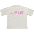 In Glock We Trust White & Pink Tee