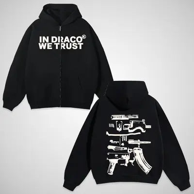 In Draco We Trust Zip Up Hoodie