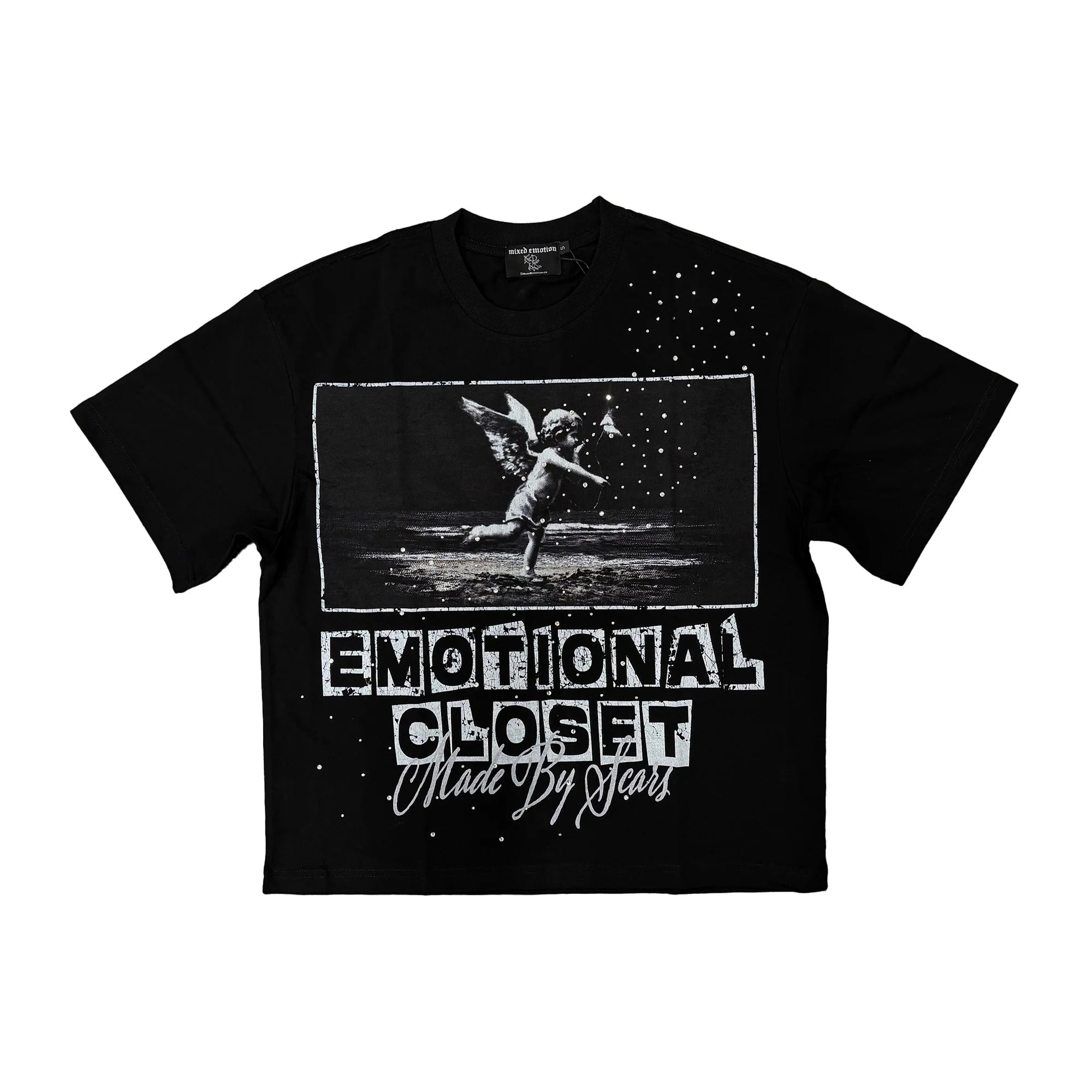 Mixed Emotion Black Scar Tee
