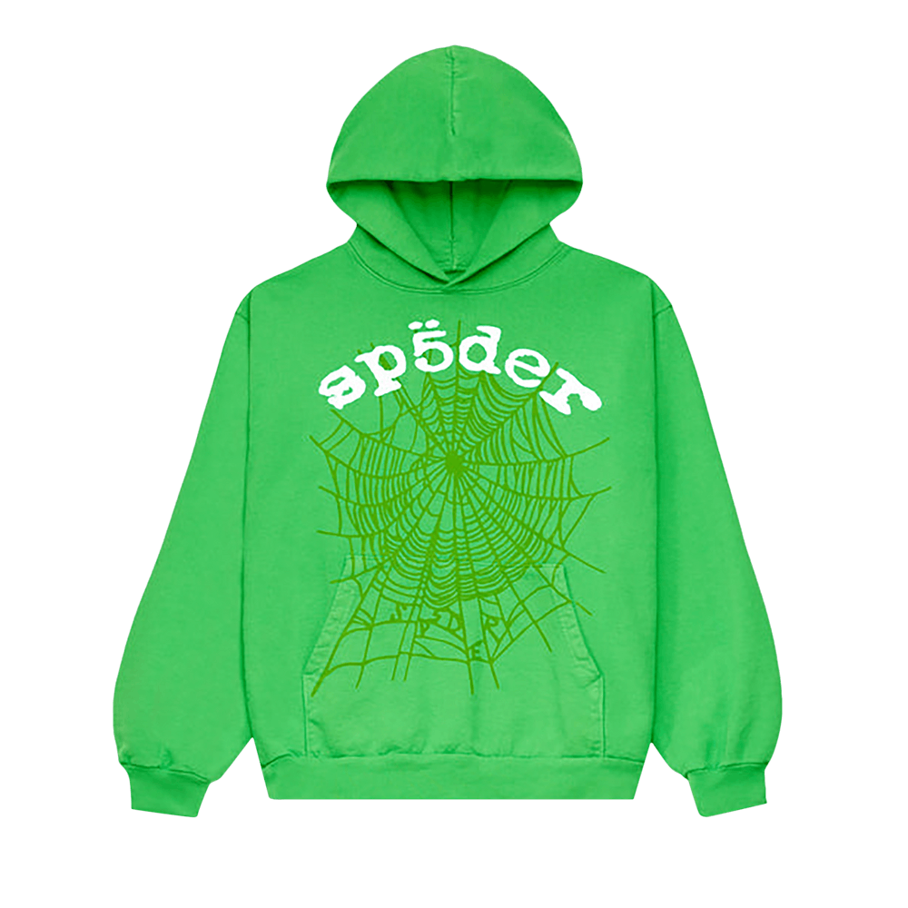 Sp5der Legacy Web Hoodie Green