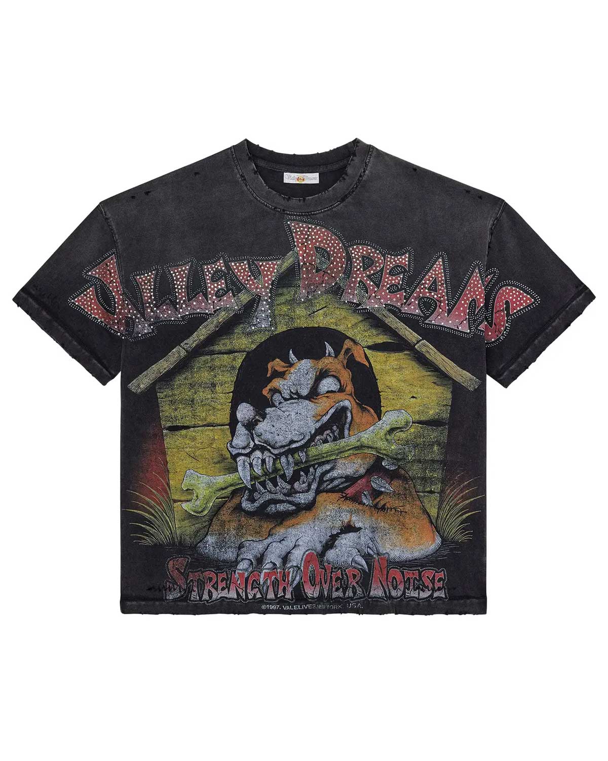 Vale Forever Dog House Bling Tee Black