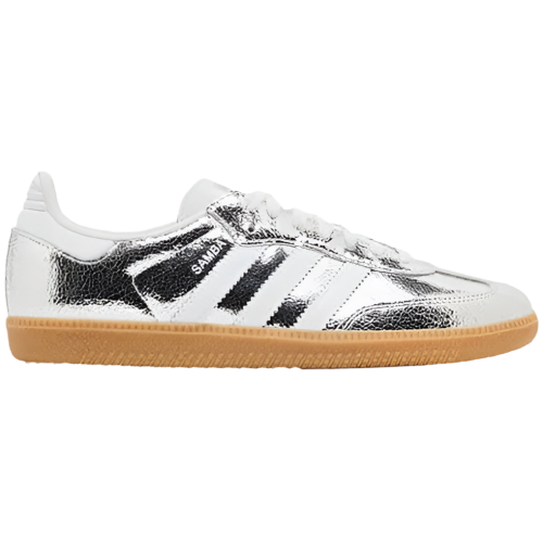 Adidas Samba OG Silver Metallic Cracked Leather (Women’s)